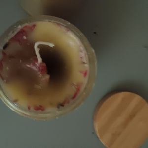 Candle handmade scented flowers added lavender, cinnamon,sandlewood jasmine